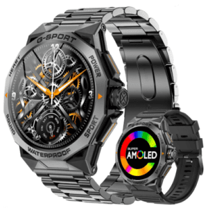 Reloj Inteligente Hombre Militar AMOLED Deportivo GPS