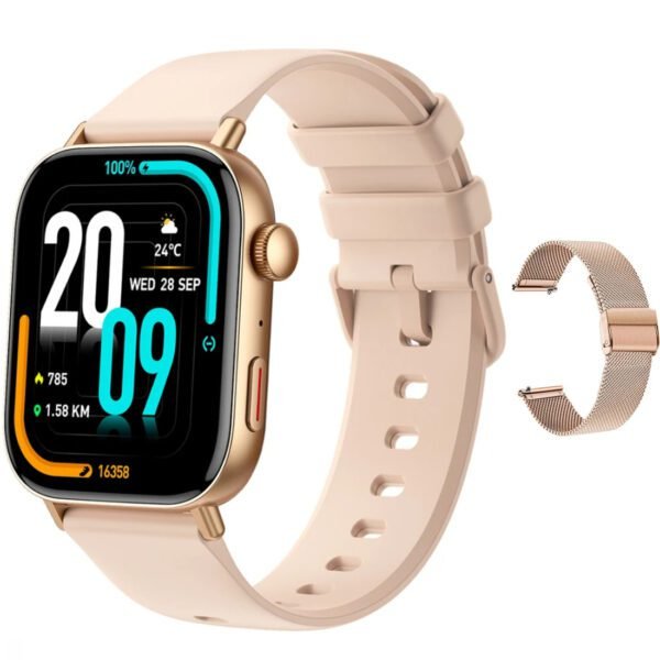 Reloj inteligente Colmi C8 max dorado