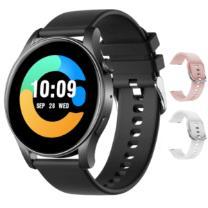 Reloj inteligente redondo Colmi V73 negro