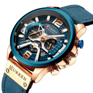 Reloj Marca Curren Azul Cronógrafo Deportivo CR001