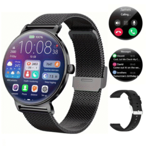 Reloj inteligente mujer orbix V89 negro con llamadas y gps